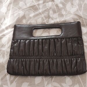 Express Design Studio Brown Mini Clutch. NWOT